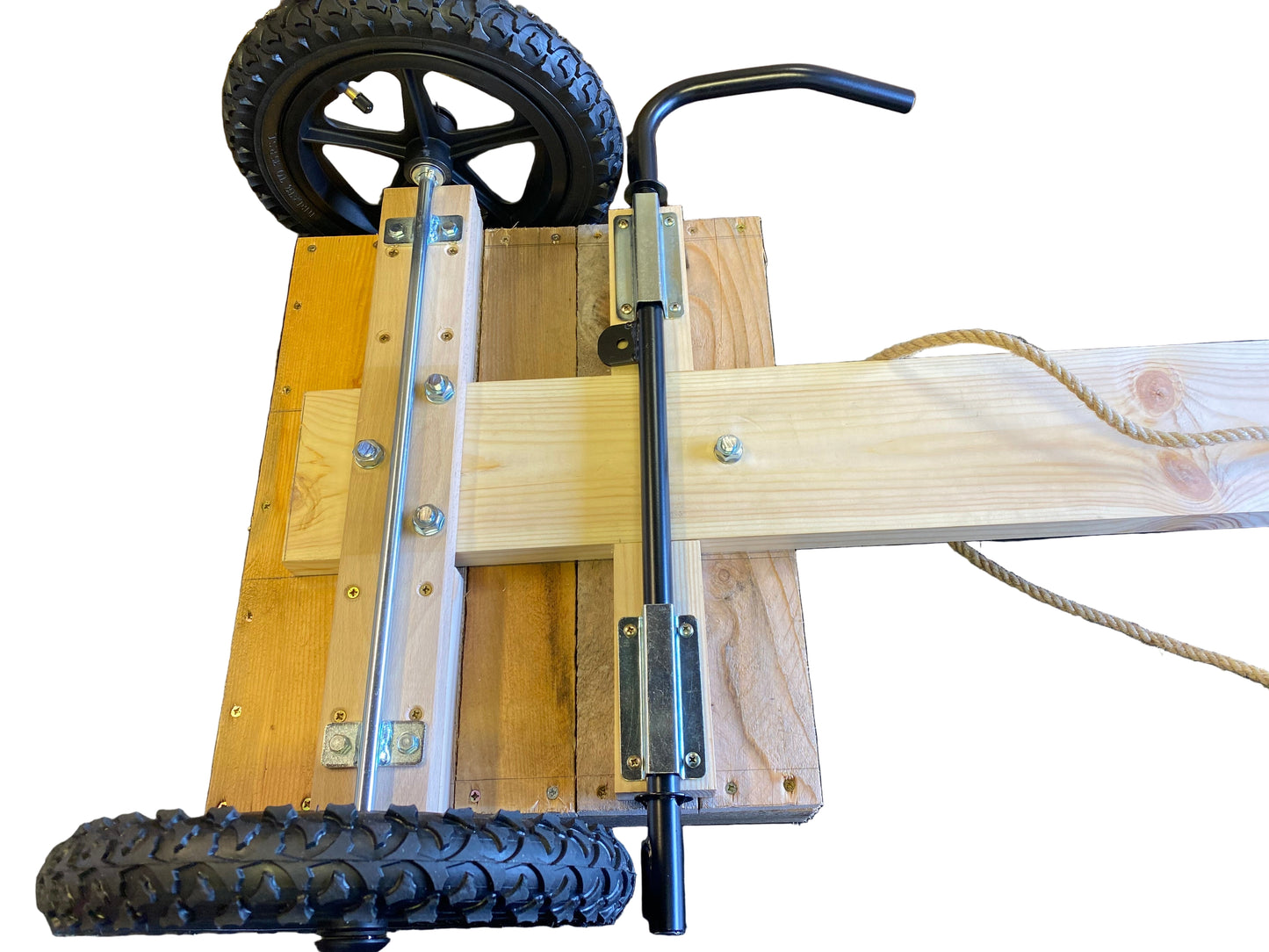 Dual Hand Brake Green Wheel & Axle Kit