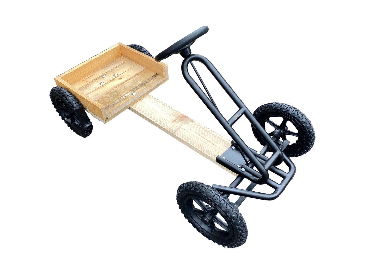 Upgrade your go-kart effortlessly with this bolt-on steering kit, designed to replace existing rope steering or to serve as the steering system for new builds.