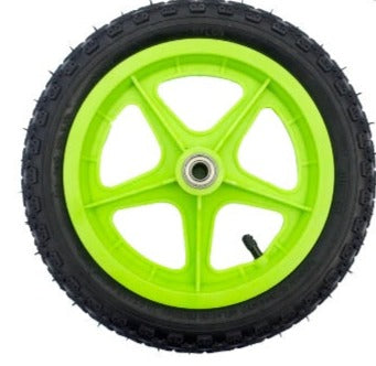 12" Green Wheels & Axle Set
