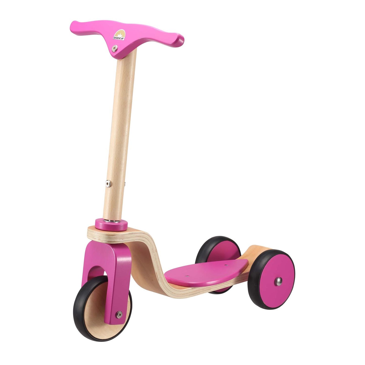 Berry Pink Wooden Scooter