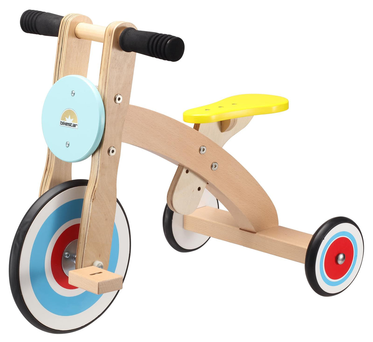 BIKESTAR Blue Wooden Tricycle for Ages 2–5