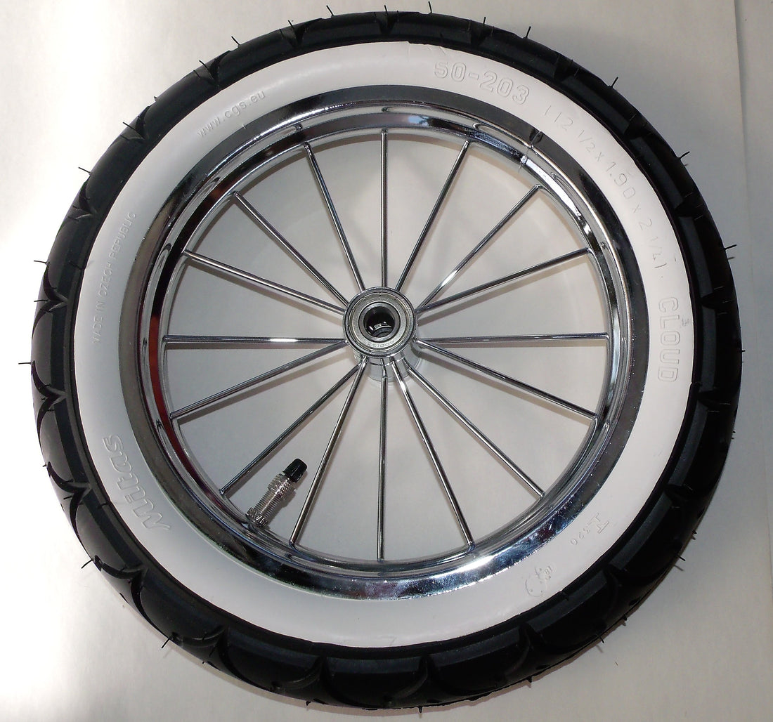 12" chrome wheels