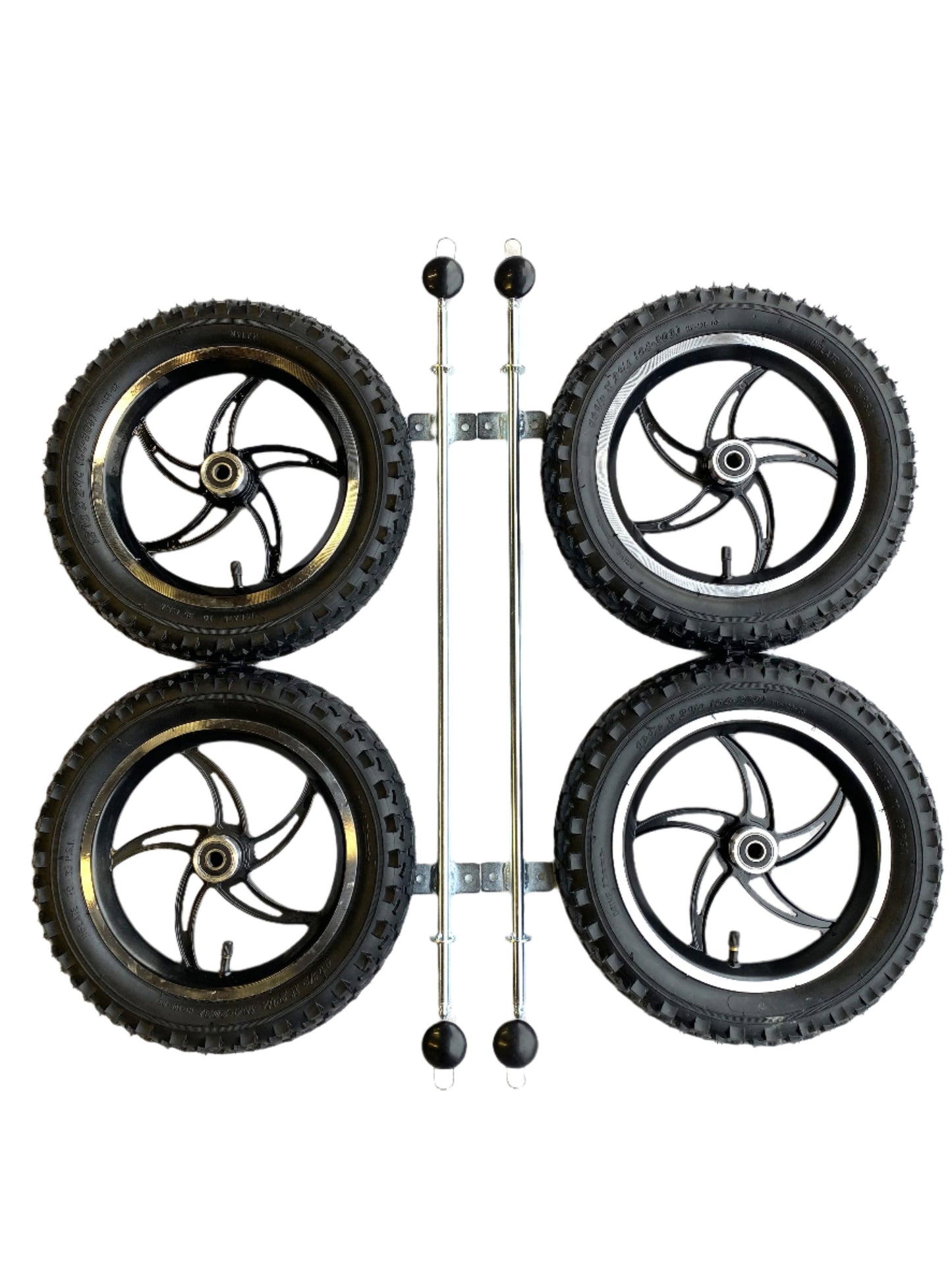 "New" Alloy Go Kart Wheels & Axle Set in 12" & 14" Sizes