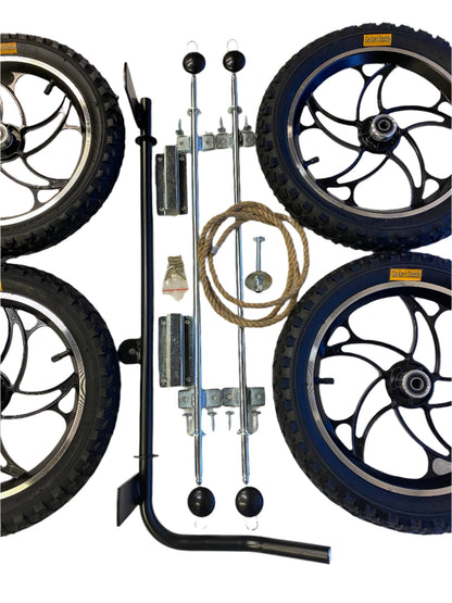 14" Alloy Go Kart Wheels & Axle Set