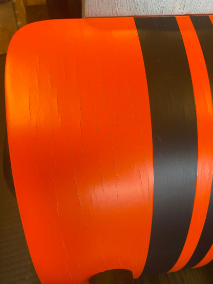 Orange Wooden Race Car