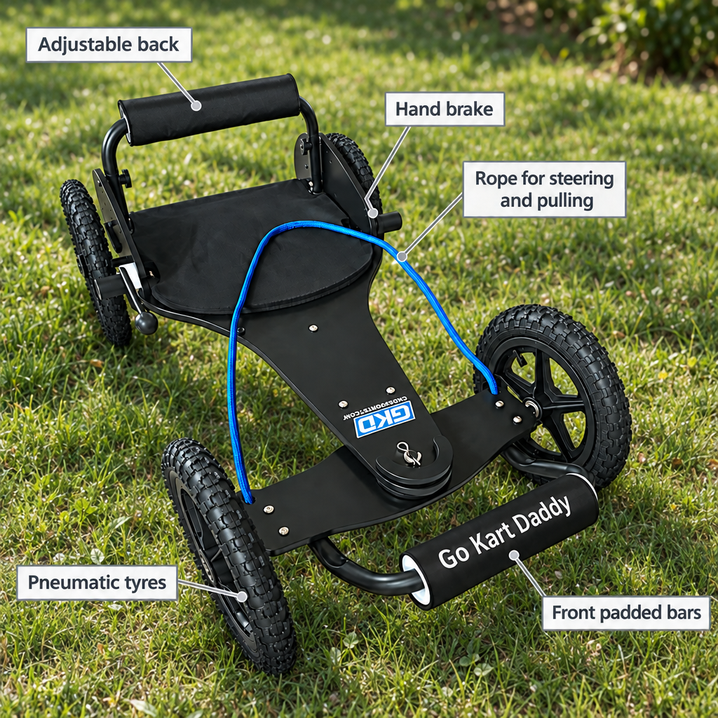Black GKD Classic with feature callouts on realistic grass background