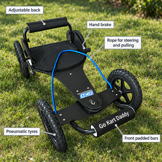 Black GKD Classic with feature callouts on realistic grass background