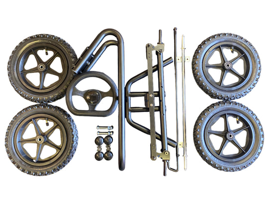 Upgrade your go-kart effortlessly with this bolt-on steering kit, designed to replace existing rope steering or to serve as the steering system for new builds.&nbsp;