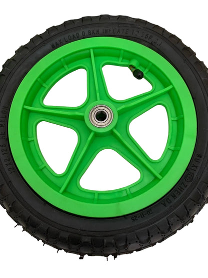 12" Green Wheels & Axle Set