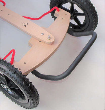 Dual Hand Brake Wheel & Axle Set with Front Bumper