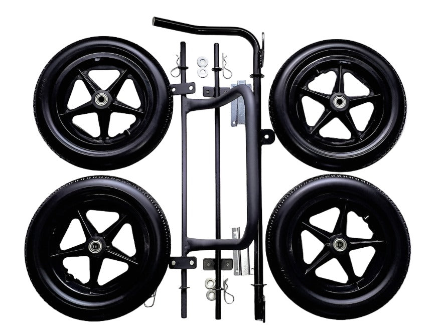 Dual Hand Brake Wheel & Axle Set with Front Bumper