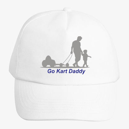 Go Kart Daddy Logo White Cap